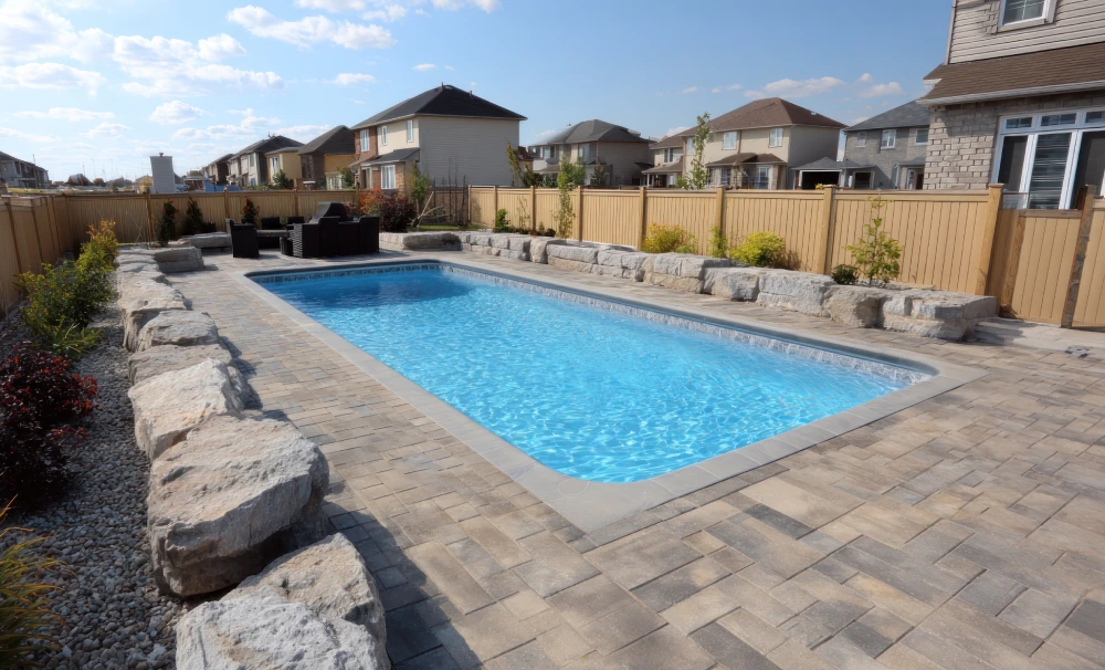 Betonbecken und gemauerte Pools